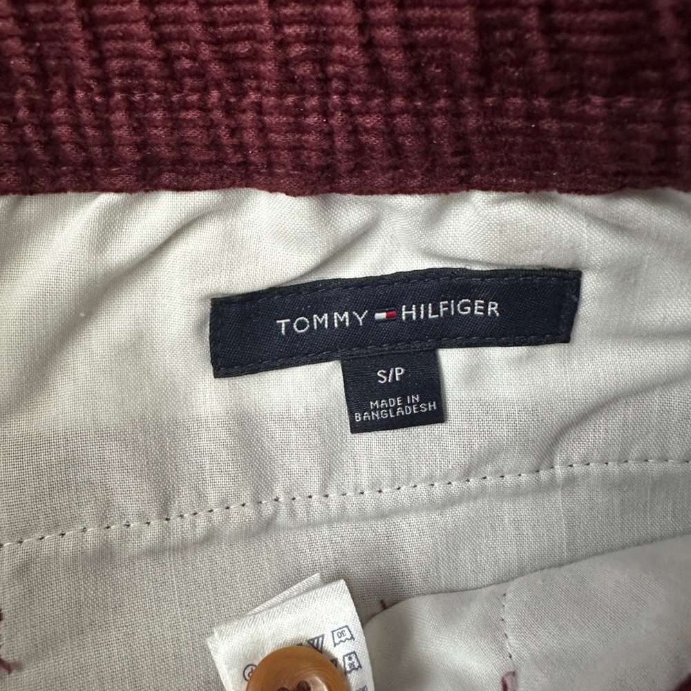 Tommy Hilfiger Maroon Corduroy Trousers - Picture 3 of 5